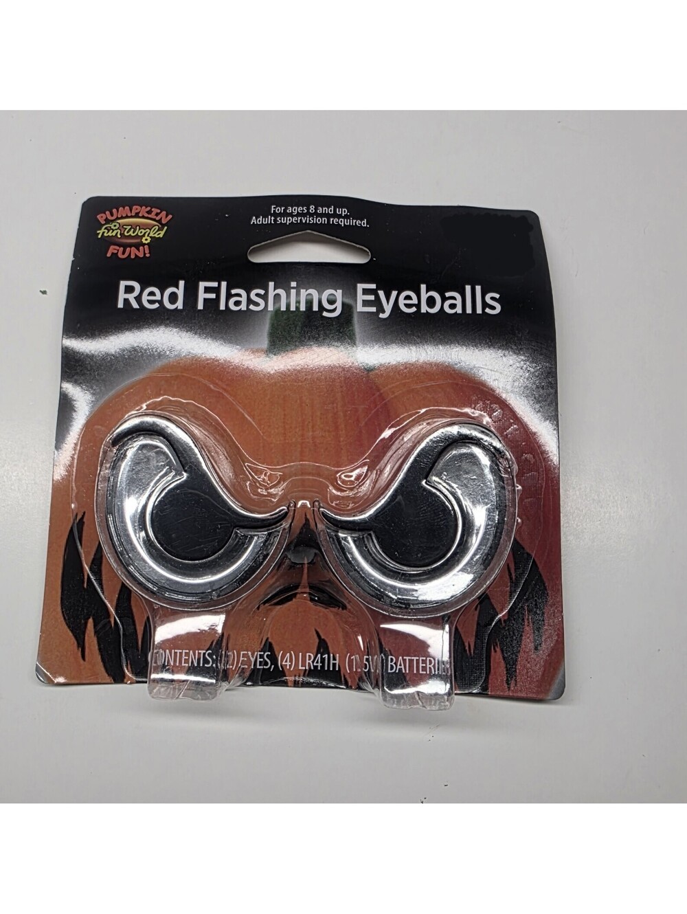 Flashing Pumpkin Red Eyes balls by Fun World Choose 1 Set Ages 8+